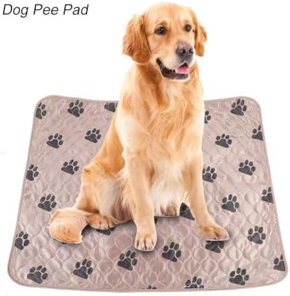 Reusable Dog Pee Pads, Waterproof Training Pads for Dogs, Dog Pee Pad Urine Mat for Pet Dogs Cats(80*90cm -Brown )