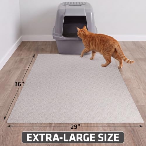 Drymate Cat Litter Box Mat, Litter Trapping Mat, Beige, 29x36 XL