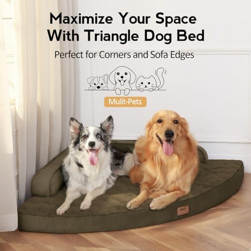 MEKIY Orthopedic Waterproof Dog Bed with Sides for Extra Large Sizes Dogs