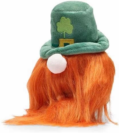 Flourish Pets 2 in 1 Multi-Layer Chew Toy for Active Dogs | Non-Toxic BPA Free Double Stitched Soft Fabric Exterior Dog Toys | Long-Lasting Dog Plush Toys – Leprechaun 3.5"