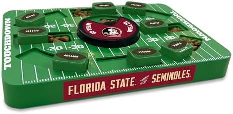 Pets First NCAA Florida State Large Puzzle Toy, New Size, Interactive Dog Treat & Slow Feeding Toy