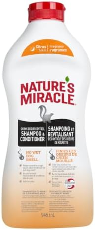 Nature’s Miracle Skunk Odor Control Shampoo & Conditioner Citrus Scent, 32 fl oz