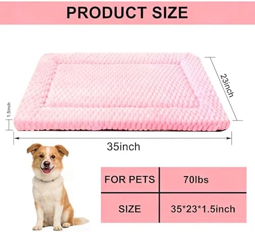 Dog Bed Mat - Reversible Dog Crate Bed Mats, Soft & Breathable Kennel Pad, Durable Crate Bed for Small Medium Large Dogs & Cats