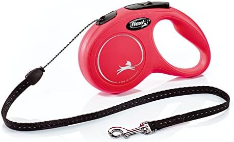 FLEXI® Classic Cord Retractable Dog Leash, Small, 16 ft - Red