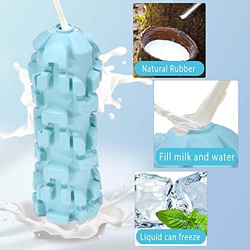 8 Hour Cooling Ice Lolly Dog Toys for Summer, Water & Milk Freezable Feeder