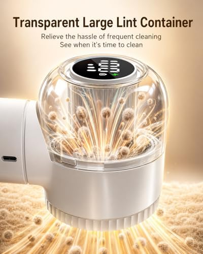 coldSky Fabric Shaver Large Lint Remover with Brush 2 in 1 Sweater Shaver