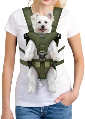 YUDODO Front Pet Carrier Backpack for Small Dog, Legs Out Dog Chest Carrier