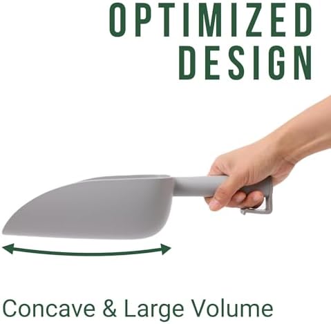 Extra Big Multipurpose Scoop– Solid Deep Scooper for Any Household – Disposing/Replacing Litter – Big Size Animal Pet Food Shovel – 44oz