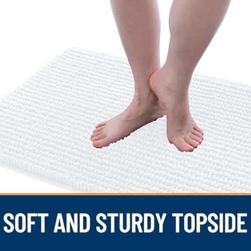 OLANLY Dog Door Mat for Muddy Paws 40x32, Extra Absorbent Chenille Mud Mat