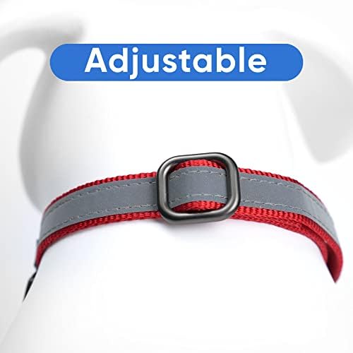 Pawtitas Martingale Dog Collar Puppy Collar Reflective Dog Collar Training Dog Collar Behavioral Dog Collar Small Dog Collar Red Dog Collar