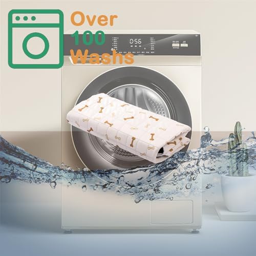 Meow&Woof Reusable Puppy Pads - Washable Pee Pads for Dogs 100% Waterproof Round Playpen Mat, Super Absorbent and Durable Reusable Pee Pads for Dogs 36 Inch 1 Pack
