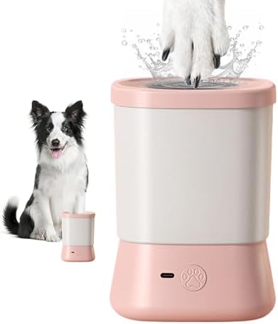 Electric Dog Paw Cleaner for Dogs，2 Speeds Automatic Dog Foot Paw Washer for Medium Large Cat Dog Pet