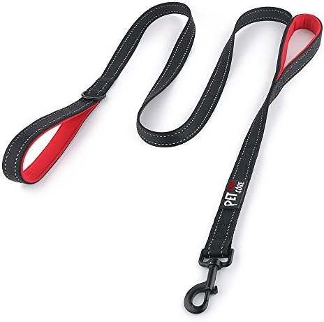 Plutus Pet Double Handle Dog Leash, 5 FT Long, for Medium Large Dogs