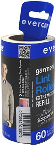 Evercare Lint Roller Refill Picks Up Lint, Dust, Dandruff 60 Layers (2 Pack)