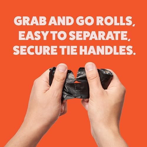 Tuff Pets Dog Poop Bags Rolls with Handles, Extra Thick Poop Bags for Dogs