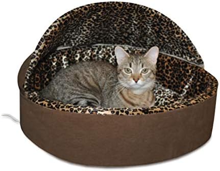 K&H Heated Cat Bed, Thermo-Kitty Bed Deluxe, Indoor, Safety Listed, 16in