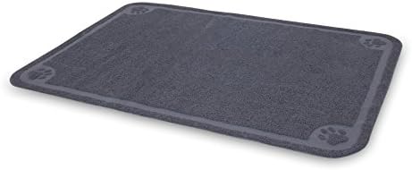 Petmate Litter Catcher Mat Extra Large, Grey, Model:22990 47x32x0.25 Inch (Pack of 1)