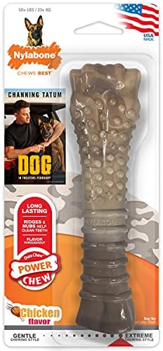 Nylabone Power Chew Camo Dog Toy - Dog Toys for Aggressive Chewers - Indestructible Dog Toys for Aggressive Chewers Large Breed - For Extra Large Dogs - Chicken Flavor X-Large/Souper - 50+ lbs.