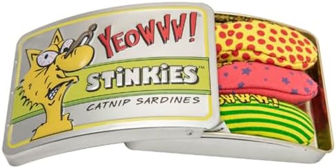 Yeowww Catnip Sardines - 6 Total (2 Packs with 3 Sardines per Pack)