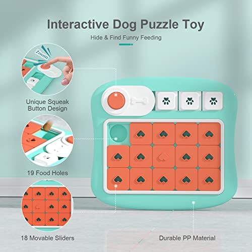 FOXMM Dog Puzzle Toys,Interactive Treat Puzzle Dog Toy for IQ Training
