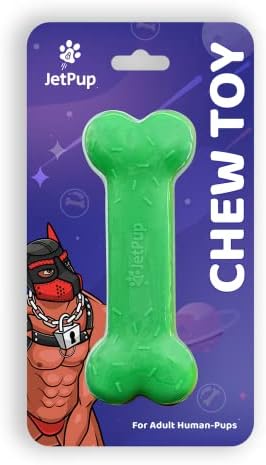 Pup Chew Toy - Bone - Human Grade Chew Toy - Human Pup Play - 100% Food Grade Silicone (Green Bone)