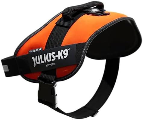 Julius-K9, 16IDC-for-3, IDC Powerharness, Dog Harness, Size: 3, UV Orange