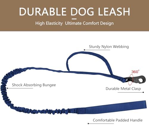 DAGANXI Tactical Dog Collar, Adjustable Military Training Nylon Dog Collar with Control Handle and Heavy Metal Buckle for Medium and Large Dogs, with Patches and Airtags Case (Midnight Blue-Set, XL)