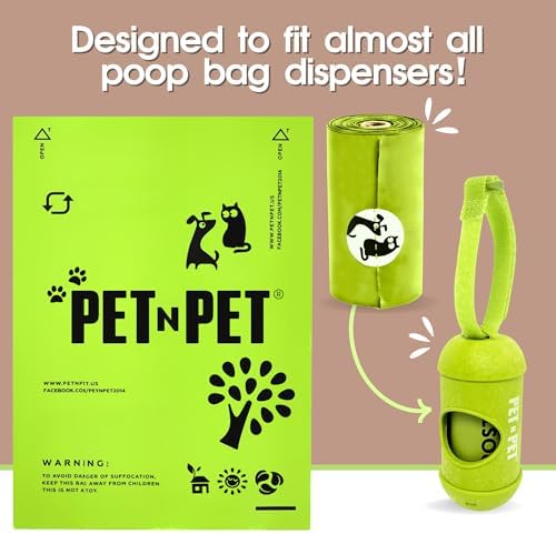 Pet N Pet Poop Bags for Dogs, 120 Count, Plant Based Thick Roll