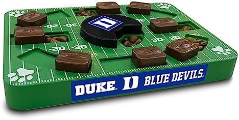 Pets First NCAA Duke Blue Devils Puzzle Toy, Puzzle Treat Dog Toy, Interactive Dog Treat Toy, Dog Puzzle Feeding Slow Toy