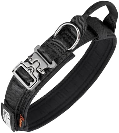 EXCELLENT ELITE SPANKER Tactical Nylon Dog Collar Military Metal Buckle