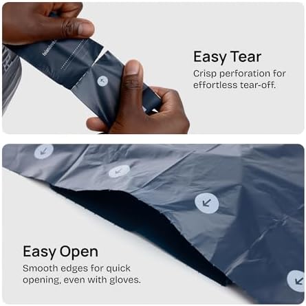 Fei & Eve Dog Poop Bags 8 Rolls, Extra Thick 25 Micron & 100% Leak-Proof