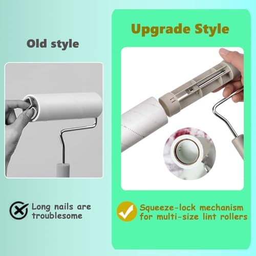 Large Lint Rollers for Pet Hair Extra Sticky，6.3'' Wide Remover
