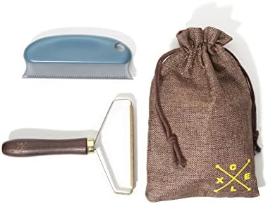 Pascal Portable Lint Remover | Brush Fabric Shaver Reusable Double Sided Metal Roller Pet Hair for Carpet & Couch| Sweater Removes Clothes Fuzz Shaver.