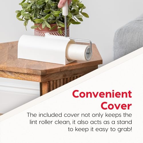 IRIS USA Large Lint Roller with Extension Pole, Storage Box, Refills