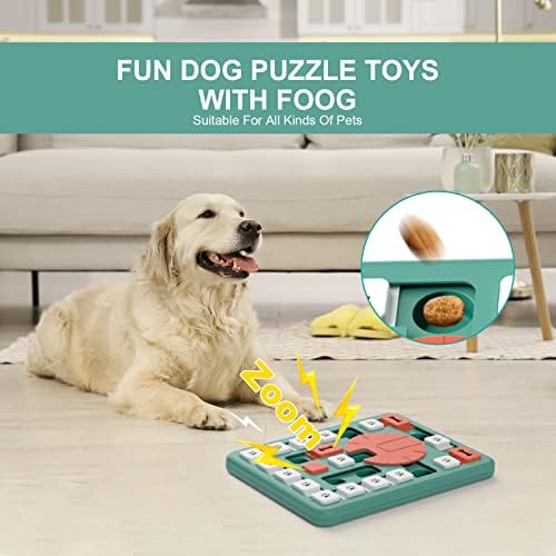 FOXMM Dog Puzzle Toys,Interactive Treat Puzzle Dog Toy for IQ Training