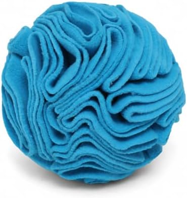 Blue Snuffle Ball for Dogs, Bright Color Slow Feeder Interactive Toy, Mental Enrichment Puzzle Game for Anxiety Relief & Indoor Fun, Machine Washable for Small Medium Large Dogs