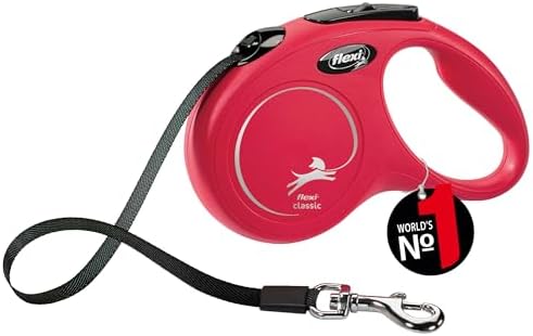 Automatic Leash Flexi New Classic Tape S 5M Red