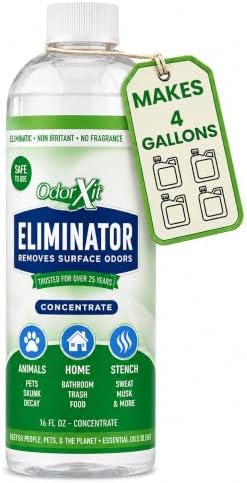 Concentrated Pet Urine Odor Eliminator, Ideal for Cat, Dog Poo and Urine Smell, Versatile & Natural Odor Neutralizer for Home and Outdoor Use, Deodorizer & Absorber, Concentrate, 16oz