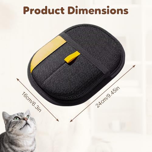 2025 Thickened Strong Pet Hair Removal Glove for Cats & Dogs, Electrostatic Gloves for Pet Grooming, Reusable Quick De-Shedding Gloves for Couch, Clothing, Carpet, Furniture, Car Seats (3pcs)