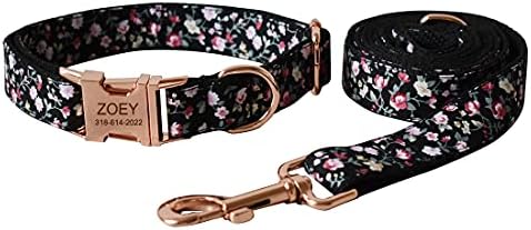 Custom Dog Collar with Names and Phone Number Engraved, Puppy Tags Personalized for Small Medium Large Pets