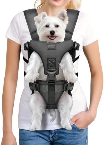 YUDODO Front Pet Carrier Backpack for Small Dog, Legs Out Dog Chest Carrier