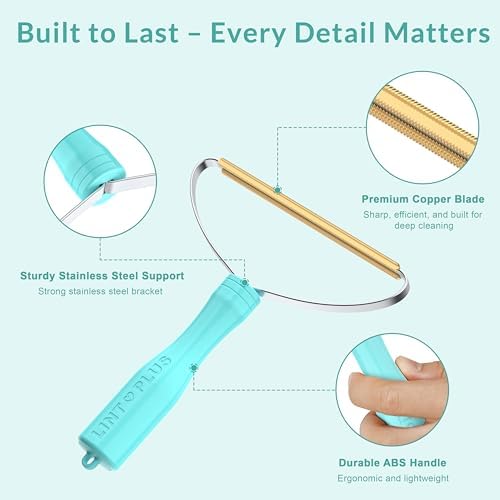 Deep Cleaner Pro Pet Hair Remover 3-Pack - Multi-Surface Carpet Rake & Scraper Tool for Dog & Cat Hair on Rugs, Couches, Pet Towers, Car Seats - Reusable, Battery-Free, Reusable Travel-Size
