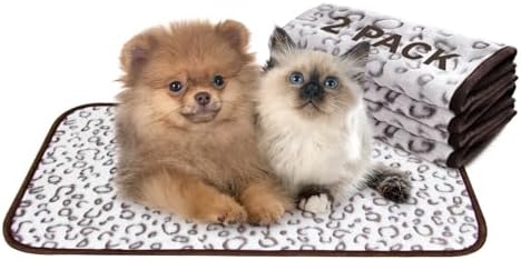 Qeils Reusable Puppy Pads, Washable Pee Pads, Leakproof 16"x 30" 2 Pack