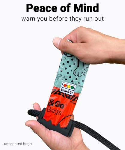 Stop & Go™ Stoplight Poop Bags With Traffic Light Dual Color Change Warning