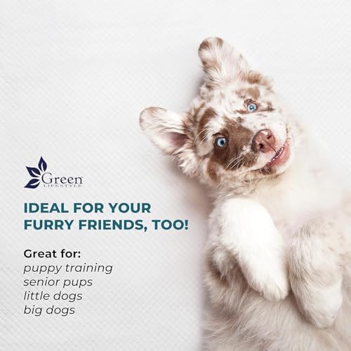 GREEN LIFESTYLE Underpads - Pet Training Pads for Dogs, Cats, Bunny, Chucks Pads for Adults, for use as Incontinence Bed Pads, Seniors Bed Pad (Pack of 150 - 30x36)