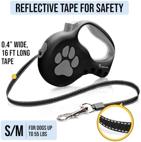 Award-Winning Modular Retractable Dog Leash for Small Dogs