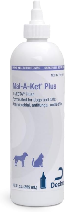 Mal-A-Ket® Plus TrizEDTA Flush for Dogs and Cats, 12 Fl Oz | Antibiofilm; Packaging May Vary