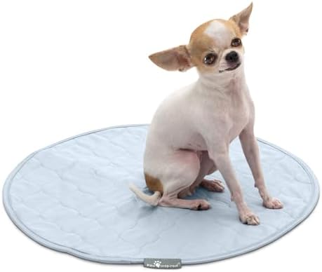 Paw Inspired Round Washable Pee Pads for Dogs, 17 Inch Size, 2 Pack