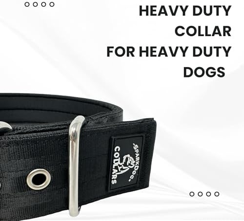 SparkDog 2" Padded Working Dog Collar (Basic Blank, 2" Padded (16-21" Neck)