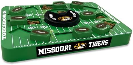 Pets First NCAA Missouri Large Puzzle Toy, Dog Puzzle Treat Toy, New Large Size, Interactive Dog Treat Toy, Dog Slow Feeding Toy